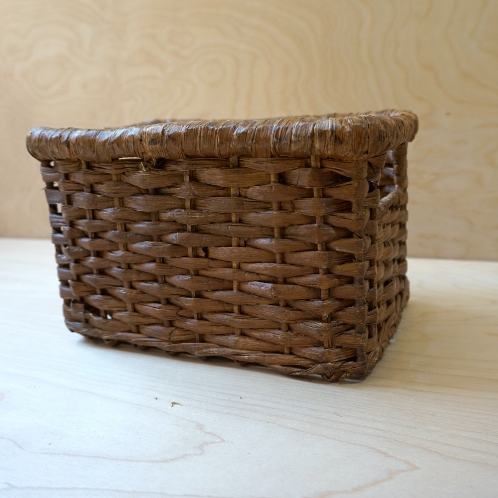 Rustic Storage Basket with handles